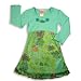 Lipstik - Toddler Girls Long Sleeve Dress, Aqua, Multi