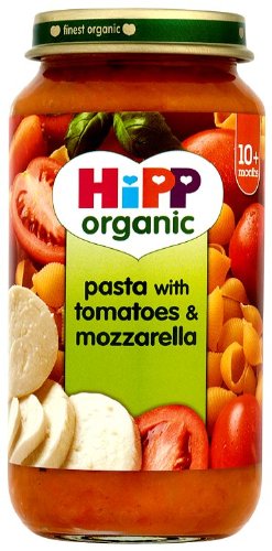 HiPP Organic Stage 3 from 10 months Growing up Meal Pasta with Tomatoes and Mozzarella 250g (pack of 6)