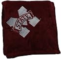 Mississippi State Bulldogs Embroidered Fleece Throw (50 x 70-inch)