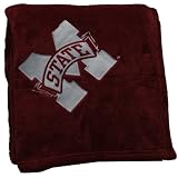 Mississippi State Bulldogs Embroidered Fleece Throw (50 x 70-inch)