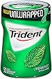 Trident Unwrapped Gum, Spearmint, 50 Count (Pack of 4)