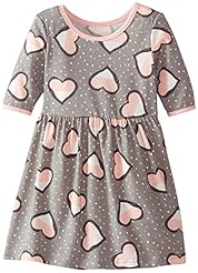 Girls Checkered Print Striped Print Raglan Sleeves Lace Polyester/Spandex/Knit  Dress