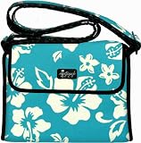 Capitola Beach Shoulder Flap Bag- Light Blue HI Floral