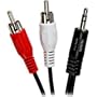 PC to TV, MP3/CD Player to Home Stereo System Audio Cable 6 Feet (2M)
