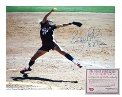 Jennie Finch USA Softball Hand Signed 8x10 Photograph Olympics Pitching