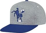 Baltimore Colts Mitchell & Ness Vintage Heather Fleece "Pinch Panel" Snap Back Hat