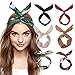 DRESHOW Boho Headbands for Women Vintage Flower Printed Hair Band Wire Head Wrap Cute Hair Accessories Pack 6