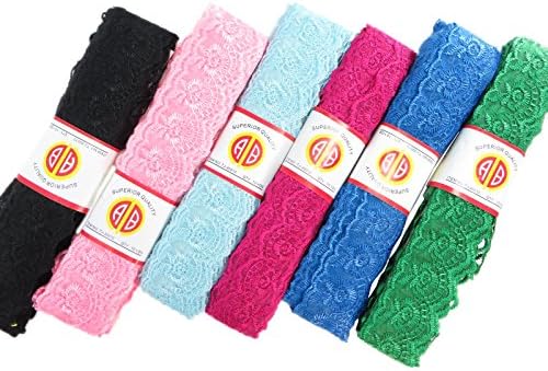 6 colors, each color 10 yards, 1.5 inches wide scallop venice flower lace trim,sewing craft DIY cards wedding scrapbook emblishment