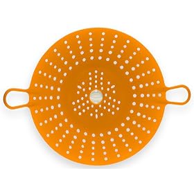 Chef'n Sleekstor VeggiSteam 8-1/2-Inch Silicone Steamer, Apricot