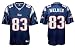 Wes Welker Youth Jersey: Reebok Navy Replica #83 New England Patriots Jersey - Small (8)