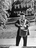 Newsboy John Southern, 12, a Third Cousin of President Truman, Delivering the Examiner Photographic Poster Print by Alfred Eisenstaedt, 12x16
