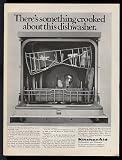 1968 KitchenAid Dishwasher Some Crooked Print Ad (11056)