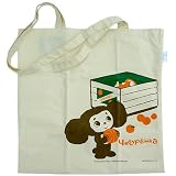チェブラーシカ《オレンジ》コットンエコバッグ☆キャラクターお買い物かばん通販☆ チェブラーシカ《オレンジ》コットンエコバッグ☆キャラクターお買い物かばん通販☆