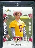 2008 Score Football Card # 418 Colt Brennan (RC - Rookie Card) QB - Washington Redskins / Shipped in Protective Screw Down Display Case