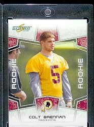 2008 Score Football Card # 418 Colt Brennan (RC - Rookie Card) QB - Washington Redskins / Shipped in Protective Screw Down Display Case