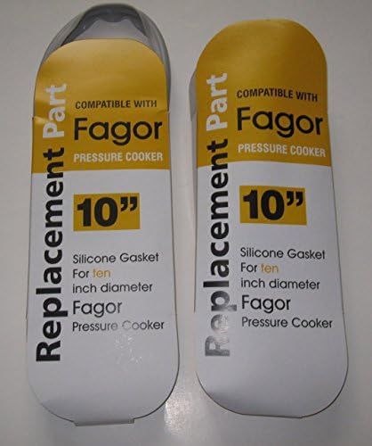 Fagor 10" Silicone Replacement Gasket 2 Pack - Pressure Cooker Ten Inch part # FA 998010441