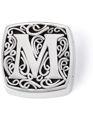 Bonn Bons® By Lori Bonn Sterling Silver "M Is For Memorable" Initial Slide Charm For Charm Bracelets
