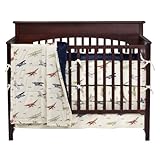 Vintage Airplanes 4-pc. Crib Bedding Set