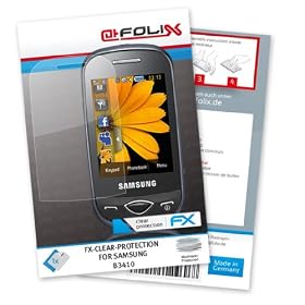 atFoliX FX-Clear Ecran-Protecteur pour Samsung B3410 - Ultra-clair et � rev�tement dur! La plus haute qualit� - Made in Germany!