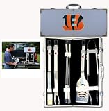 Cincinnati Bengals BBQ Grill Set & Case 8 Piece