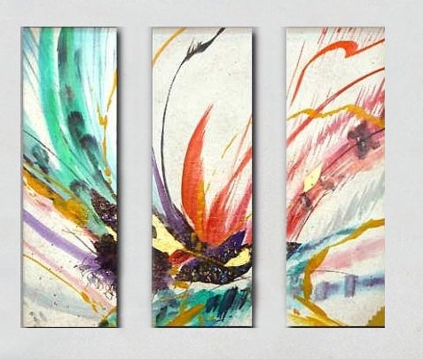 Abstract Oil Painting Hand Painted Wall Art - 