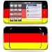 Protective Vinyl Skin Decal Cover for Dell Streak 5 German Flag