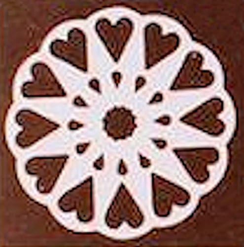 Cake Stencils 6 Types Santa , Birthday, Wedding, Heart, Congratulations &amp; Snowflake