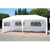 Waterproof 3m x 6m PE Gazebo Marquee Awning Party Tent Canopy White 120g Polyster Power Coated Steel Frame