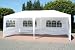 Waterproof 3m x 6m PE Gazebo Marquee Awning Party Tent Canopy White 120g Polyster Power Coated Steel