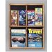 2 Magazine & 4 Pamphlet Pockets Wall Display MHGY/BGE