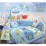 SoHo Dolphins & Friends Adventure Baby Crib Nursery Bedding Set 10 Pieces