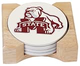 NCAA Mississippi State University Absorbent Coaster Gift Set
