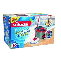 Vileda 133649 Easy Wring und Clean Wischmop / Microfaser Mop und Eimer mit PowerSchleuder