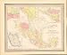 Map of Central America, Mexico & Guatemala, 1854