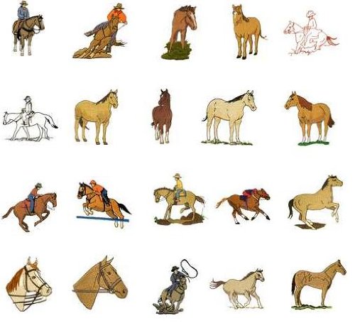 OESD Embroidery Machine Designs CD HORSES 2