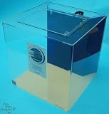 Clear-for-Life Cube 25 Gallon Acrylic Uniquarium (Blue)