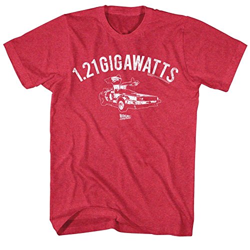 Back To The Future 1.21 Gigawatts DeLorean Adult Soft T-Shirt