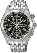 Seiko #SNAE31 Men's Stainless Steel Grey Dial Chronograph Alarm Watch