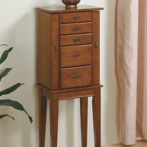 Leslie Jewelry Armoire - Walnut