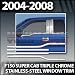 04-08 F150 Super-Cab Triple Chrome Window Trim Molding 4pcs 04-08 F150 Super-Cab Triple Chrome Window Trim Molding 4pcs