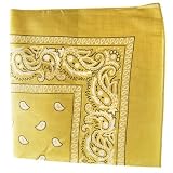 Paisley Cotton Bandana Tan