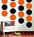 Brewster WPD90200 Wall Pops Totally Orange Dot, Set of 5 Stickers