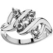 14K White Gold Mother's Ring - 5 Gemstone -- YOU CHOOSE THE COLORS!