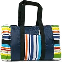 Tuffo Water-Resistant Outdoor Blanket with Carrying Case, Stripe by Tuffo