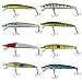 Voberry® Best seller Lot 8pcs Plastic Hard Fishing Lures Crankbait Minnow Hooks Baits 8g / 10cm 3.94'