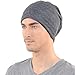 FORBUSITE Knit Slouchy Beanie Hat Skull Cap for Mens Winter Summer Dark Grey