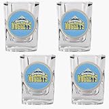 Review Great American Products  / Denver Nuggets 4 Piece Square Shot Glass Set
