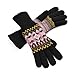 Yan & Lei Women's Knitted Winter Gloves with Roll Up Cuffs