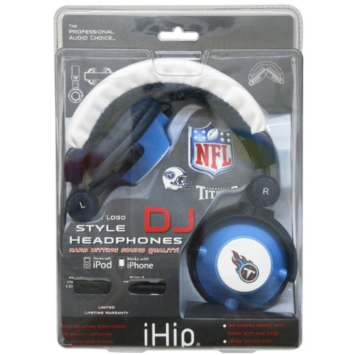 NFL Tennessee Titans Team Logo DJ Headphone