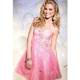 Terani Couture Junior Girls Size 2-16 Pink Glitter Shine Formal Dress